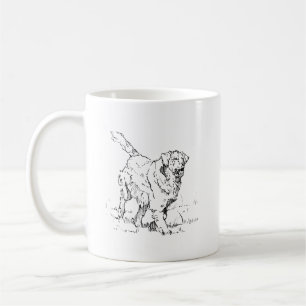 Caneca de Café do Cachorro Feliz Golden Retriever,