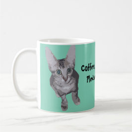 Caneca De Café Do café gatinho bonito por favor