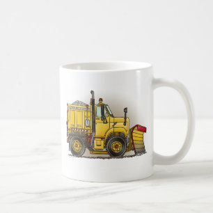 Caneca de café do caminhão do arado de neve
