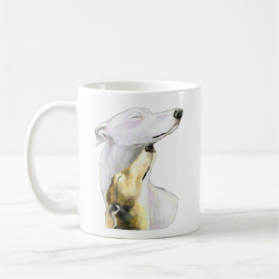 Caneca De Café Do "caneca da arte do cão do amor galgo"