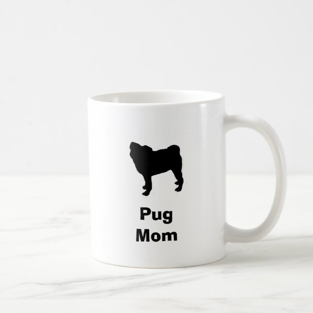 Caneca De Café Do "caneca da mamã Pug" (Direita)