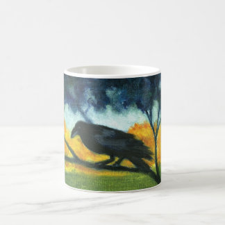 Caneca De Café Do "caneca do céu nocturno corvo"