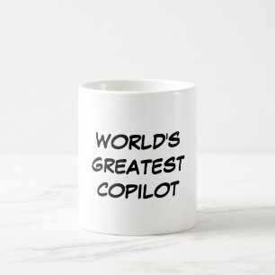 Caneca De Café Do "caneca do grande copiloto mundo"