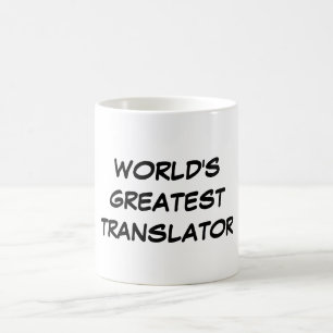 Caneca De Café Do "caneca do grande tradutor mundo"