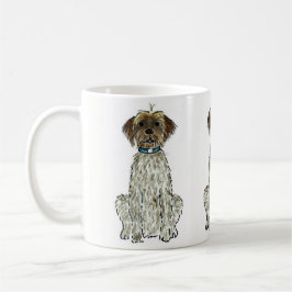 Caneca de café do cão apontar Griffon Wirehaired