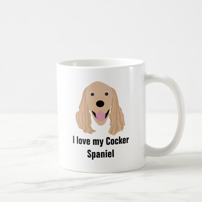 Caneca de café do cão de cocker spaniel - caneca (Direita)