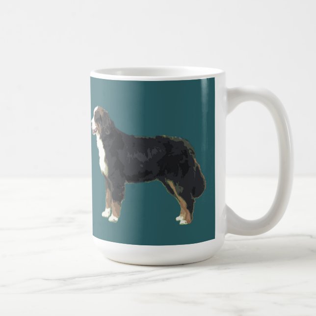 Caneca de café do cão de montanha de Bernese (Direita)