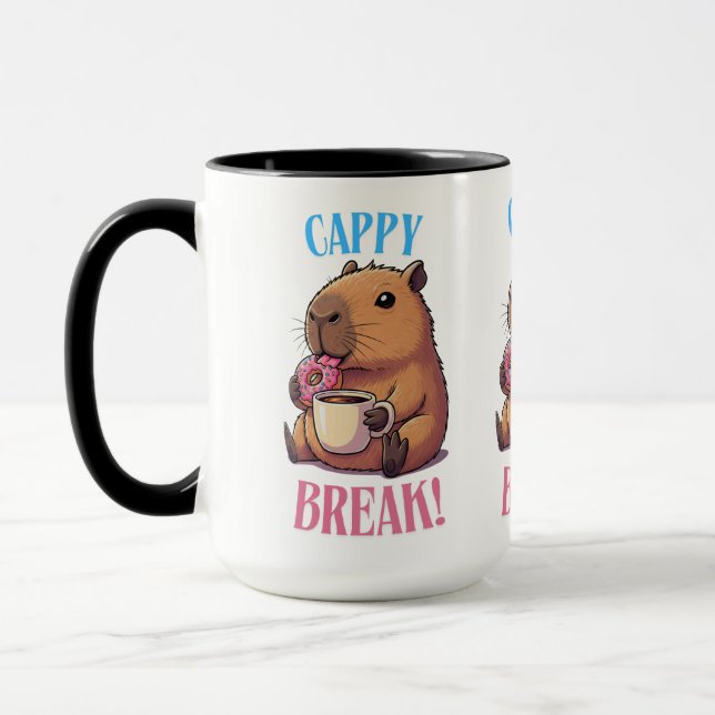 Caneca de Café do Capivara Fofo | Anima Fofa (Esquerda)