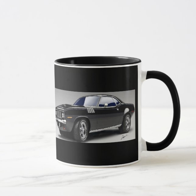 Caneca de café do carro do músculo de 71 Barracuda (Direita)