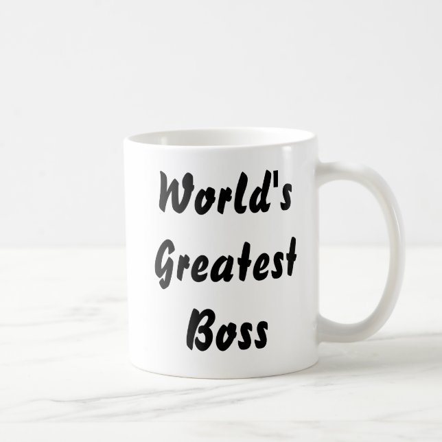Caneca de café do chefe dos mundos a grande (Direita)