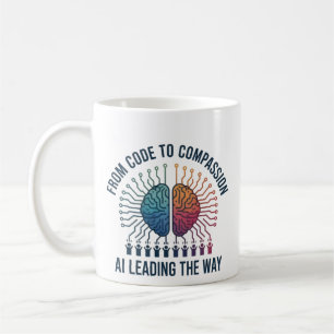Caneca De Café Do Código à Compaixão - A IA lidera o caminho