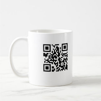 Caneca de café do código de QR