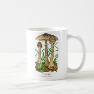 Caneca de café do cogumelo de parasol