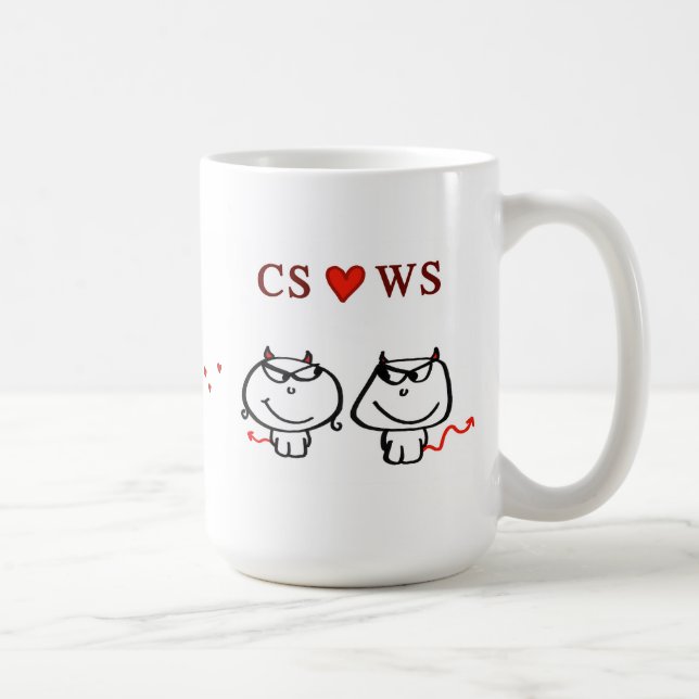 Caneca De Café Do "coração WS CS " (Direita)