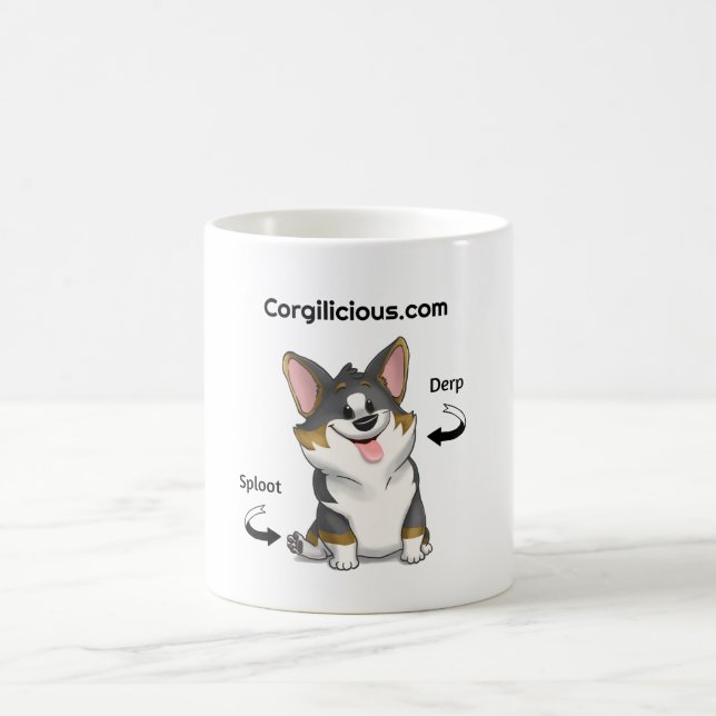 Caneca de café do Corgi (Centro)