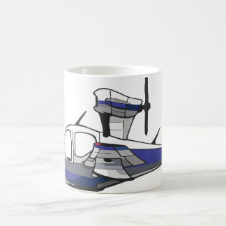 Caneca de café do corsário do lago seaplane