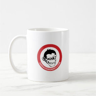 Caneca de café do crachá de GarageMonkey