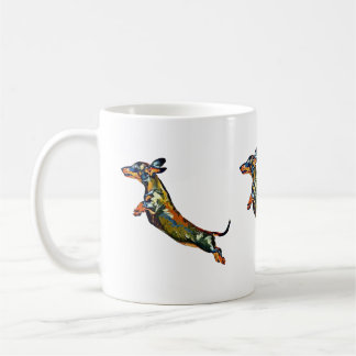 Caneca de café do Dachshund do ar
