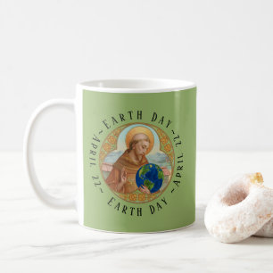 Caneca de café do Dia da Terra e São Francisco de