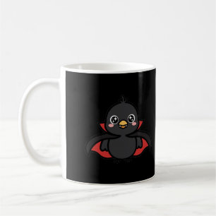 Caneca de café do Dia das Bruxas do Corvo Vampiro
