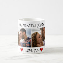 Caneca de Café do Dia dos Namorados Eu Te Amo com 