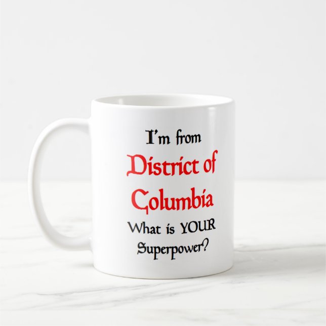 caneca de café do distrito de columbia (Esquerda)