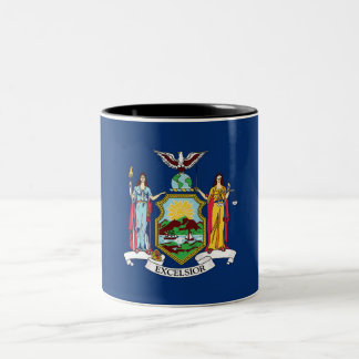 Caneca de café do Dois-Tom da bandeira dos Estados