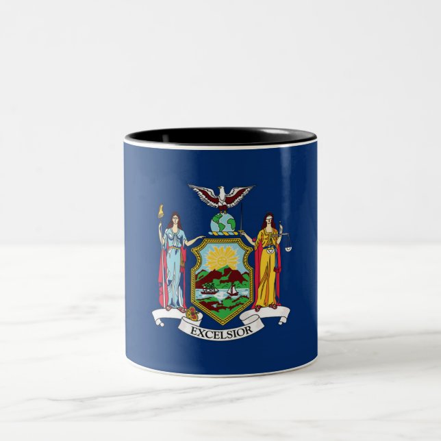 Caneca de café do Dois-Tom da bandeira dos Estados (Centro)