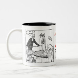 Caneca de café do Dois-Tom da série DYIN das