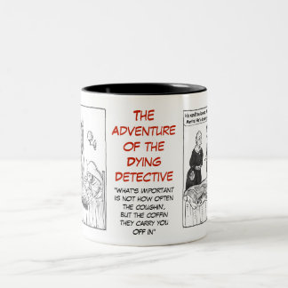 Caneca de café do Dois-Tom da série DYIN das