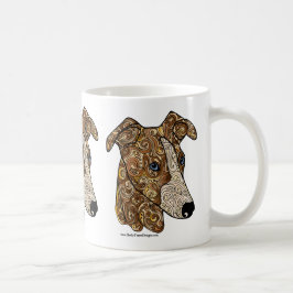 Caneca de café do Doodle de Whippet