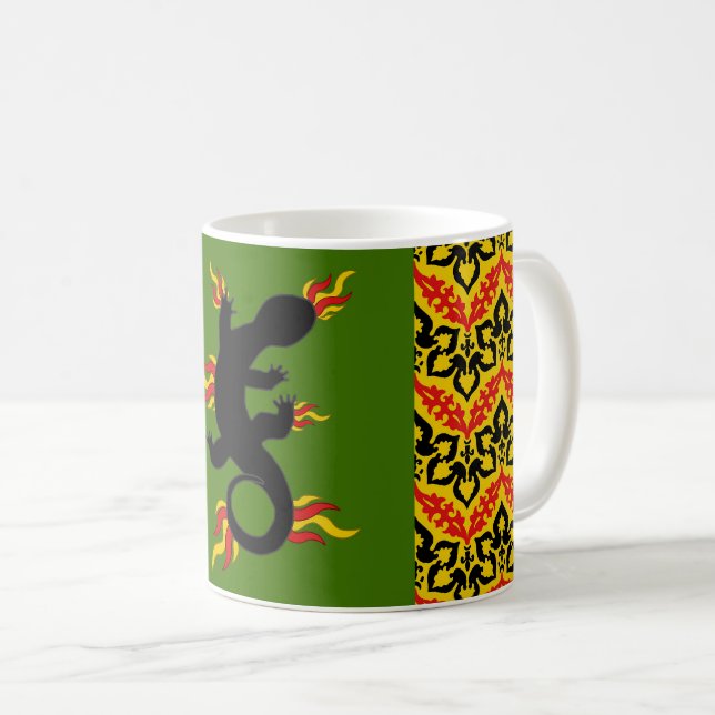 Caneca de Café do Emblema da População da Baronato (Frente Esquerda)