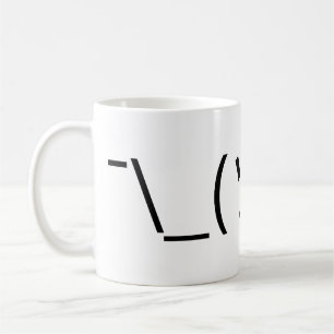 Caneca De Café ¯ do Emoticon da encolho de ombros \ japonês