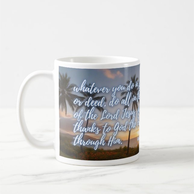 Caneca De Café Do Everything in Jesus' Name Mug (Esquerda)
