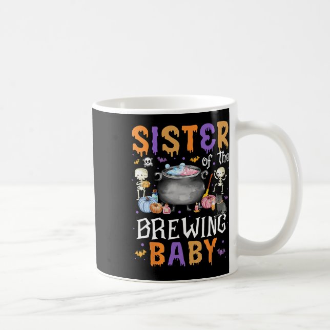 Caneca De Café Do Fecho De Dia de as Bruxas engraçado Para Bebê (Direita)