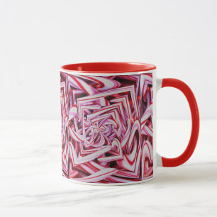Caneca de café do feriado do bastão de doces