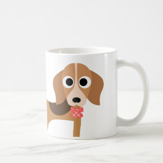 Caneca de café do filhote de cachorro do cão do