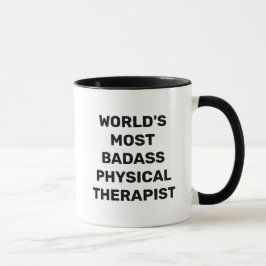 Caneca de Café do Fisioterapeuta Mais Badass do Mu