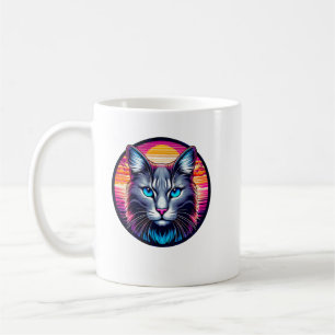Caneca de Café do Gato do Nascer do Sol de Olhos A