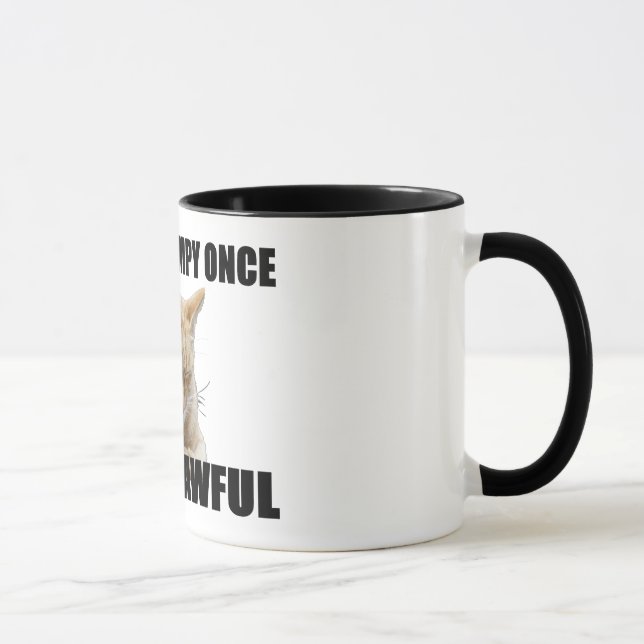 Caneca de café do gato do zen (Direita)