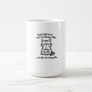 Caneca de Café do Gato Mal-Humorado