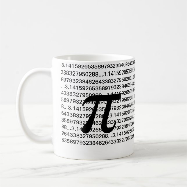 Caneca de café do geek da matemática do Pi 3,14 (Esquerda)