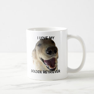 Caneca de café do golden retriever