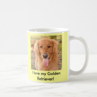 Caneca de café do golden retriever
