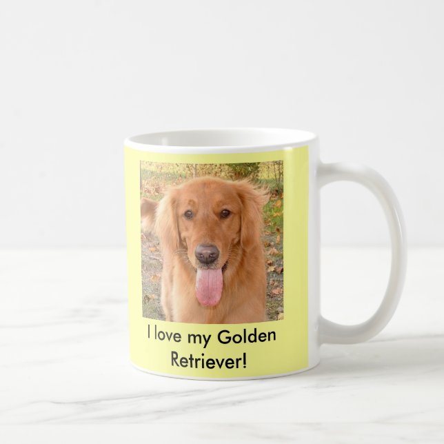 Caneca de café do golden retriever (Direita)