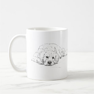 Caneca de Café do Golden Retriever Adormecido, Amo