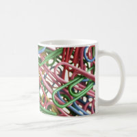 Caneca de café do grampo de papel