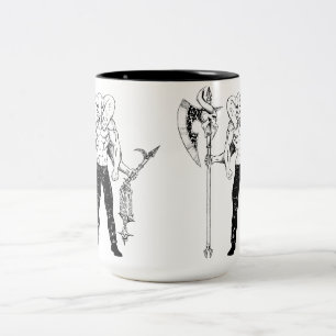 Caneca de café do guerreiro de Ganesh