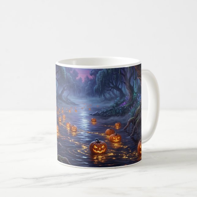 Caneca de Café do Halloween (Frente Esquerda)