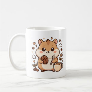 Caneca de Café do Hamster Kawaii
